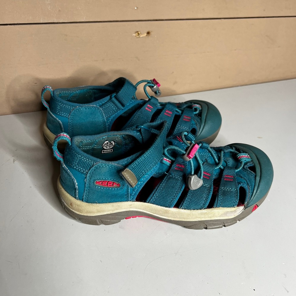 Keen Newport H2 Teal Pink Water Sandals Hiking Shoes 1020362 Kids Youth Size 4